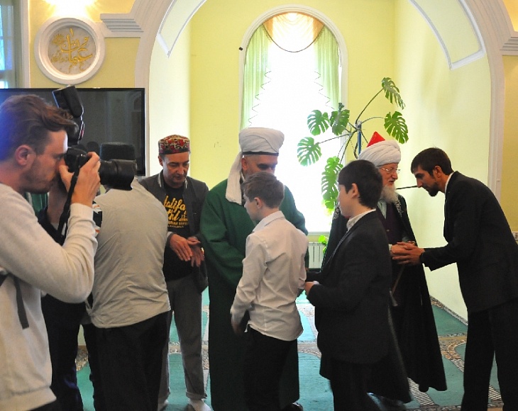 Юные спортсмены из Чеченской Республики встретились с Верховным муфтием