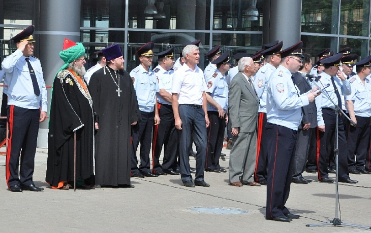Верховный муфтий принял участие в общегородском смотре полиции