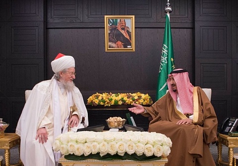 Король Салман принял Верховного муфтия, главу Центрального религиозного управления мусульман России